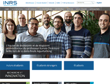 Tablet Screenshot of inrs.ca